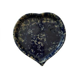 Vintage Bennington Potters Heart Breaker Stoneware Blue